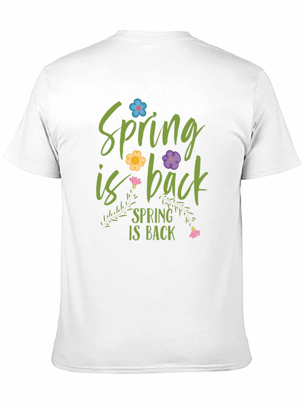 Spring is Back Graphic Tee - Black