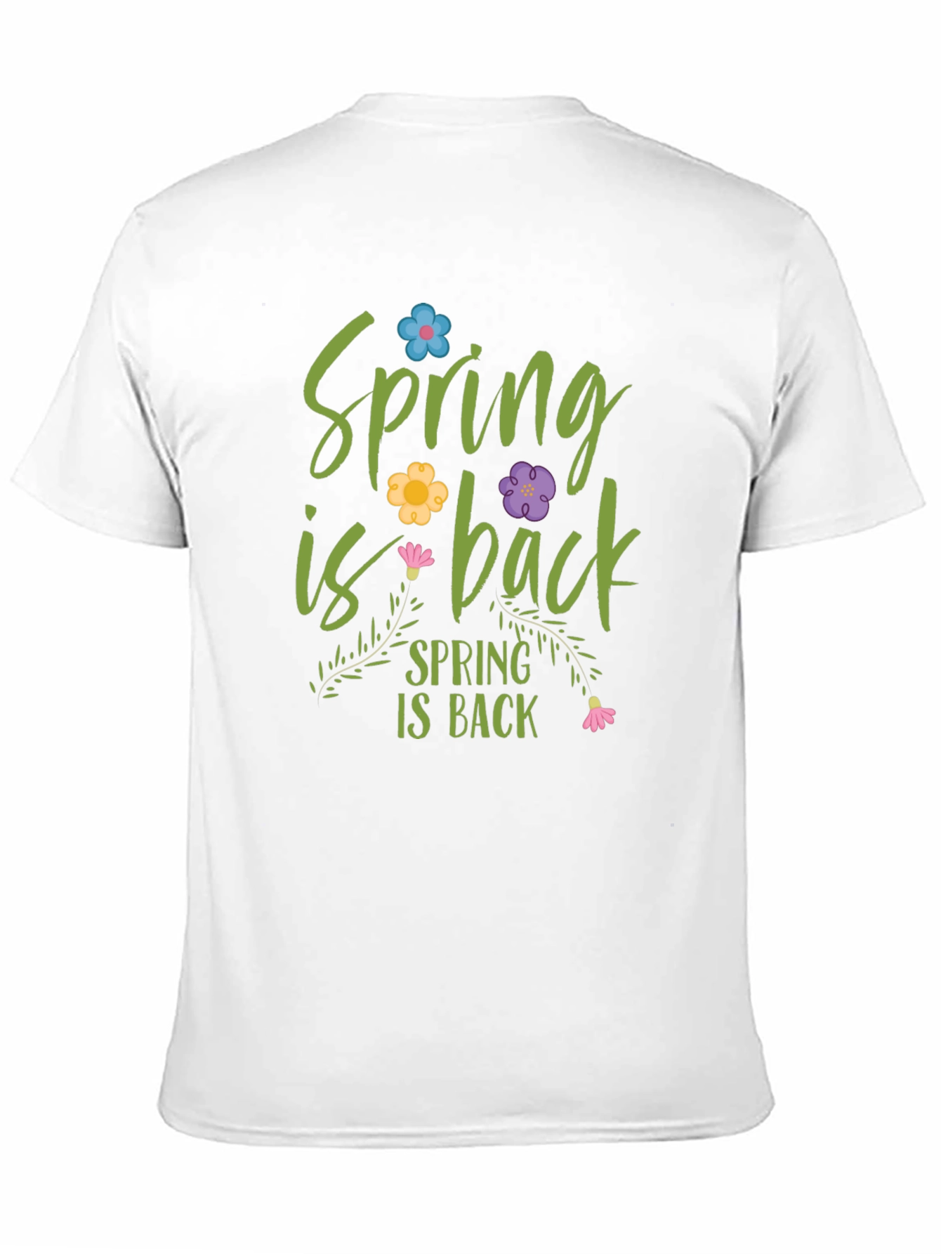 Spring is Back Graphic Tee - Black