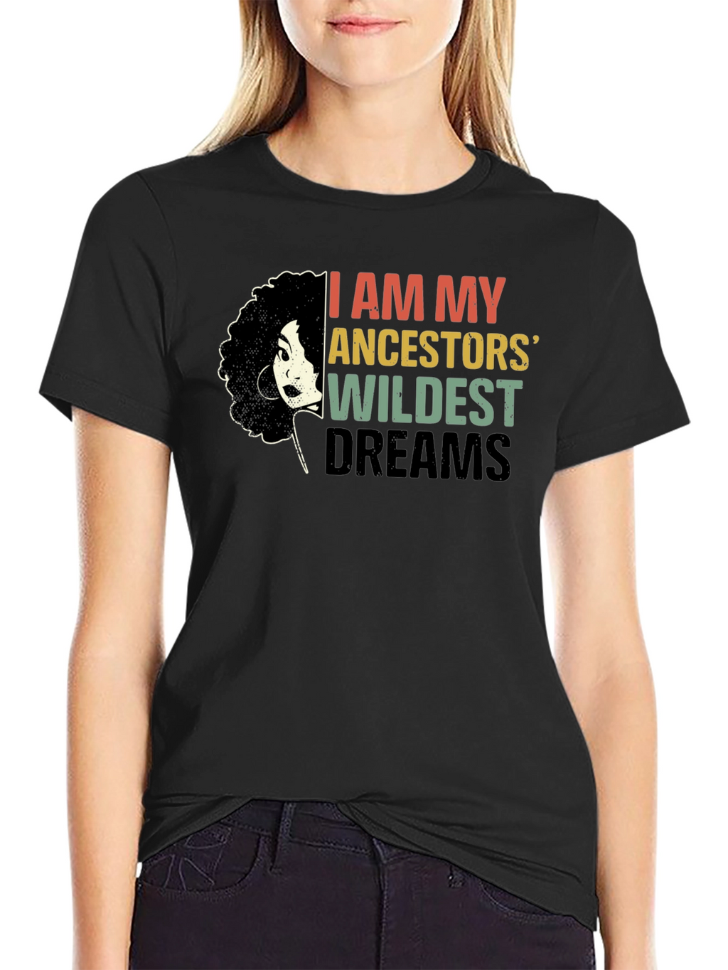 Ancestors Wildest Dreams Black Graphic Tee