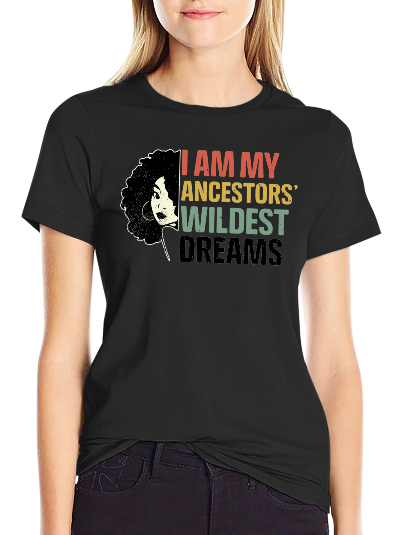 Ancestors Wildest Dreams Black Graphic Tee