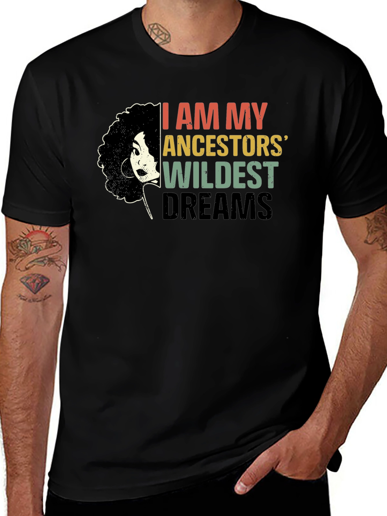 Ancestors Wildest Dreams Black Graphic Tee