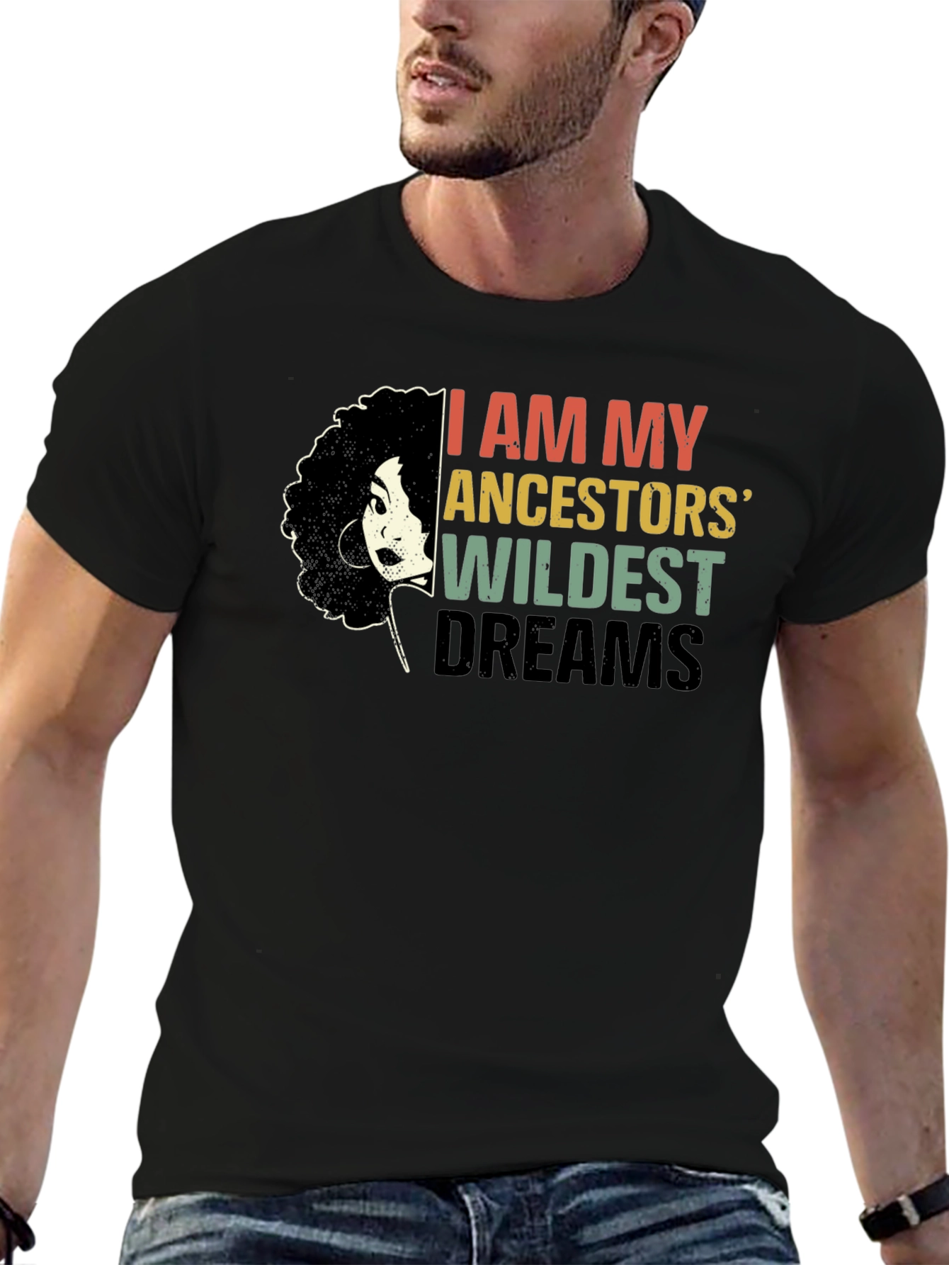 Ancestors Wildest Dreams Black Graphic Tee