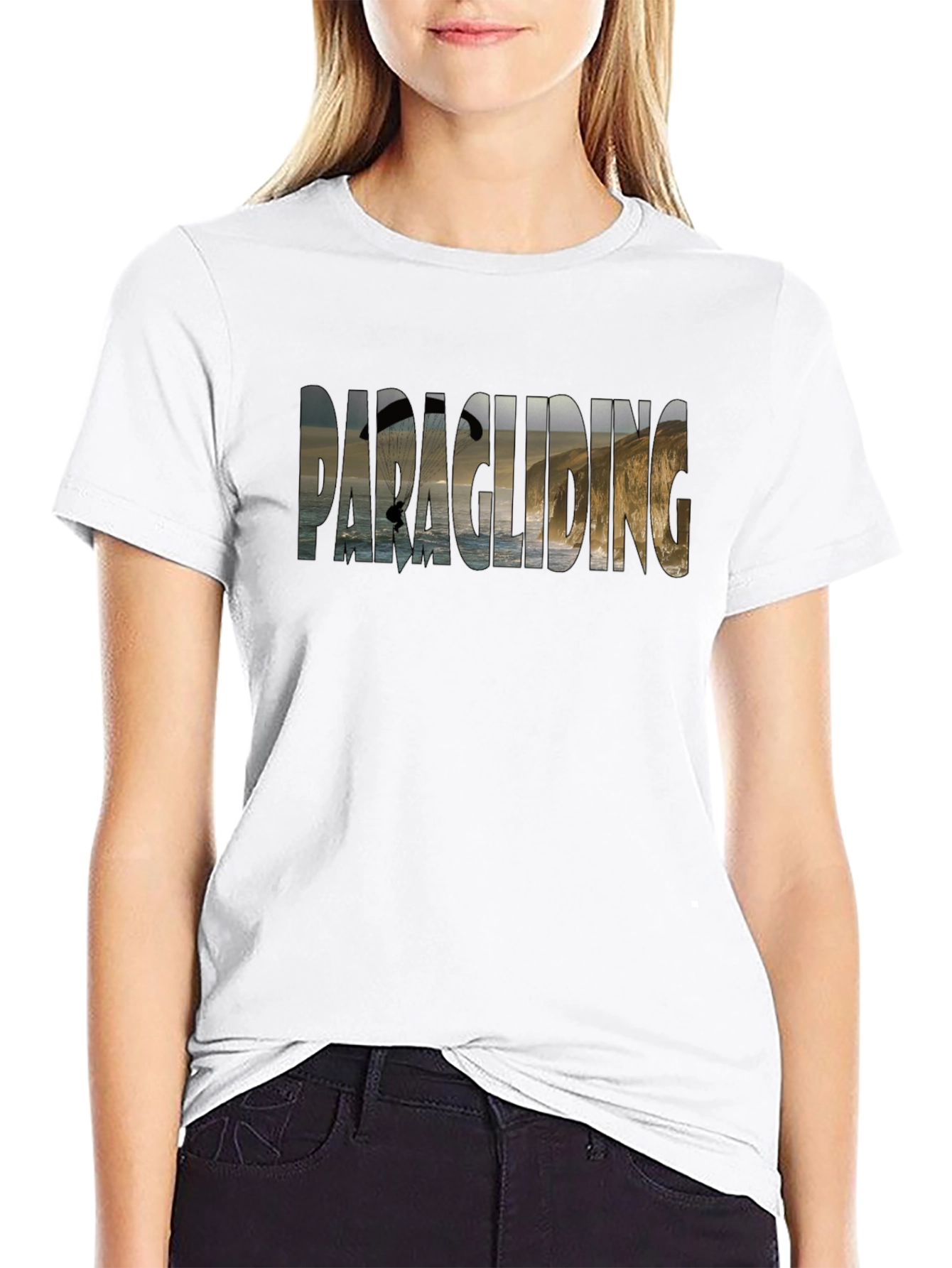 Paragliding Graphic T-Shirt: Coastal Adventure Tee