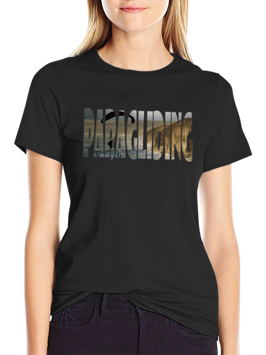 Paragliding Graphic T-Shirt: Coastal Adventure Tee