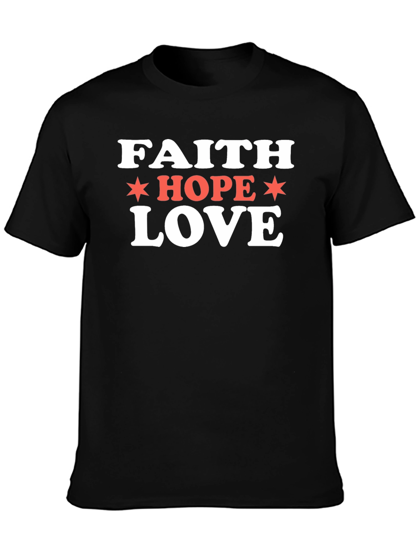 Faith Hope Love Graphic Tee - Casual & Stylish