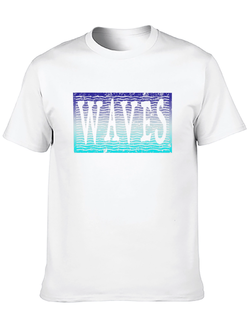Waves Graphic T-Shirt - Trendy Black Tee