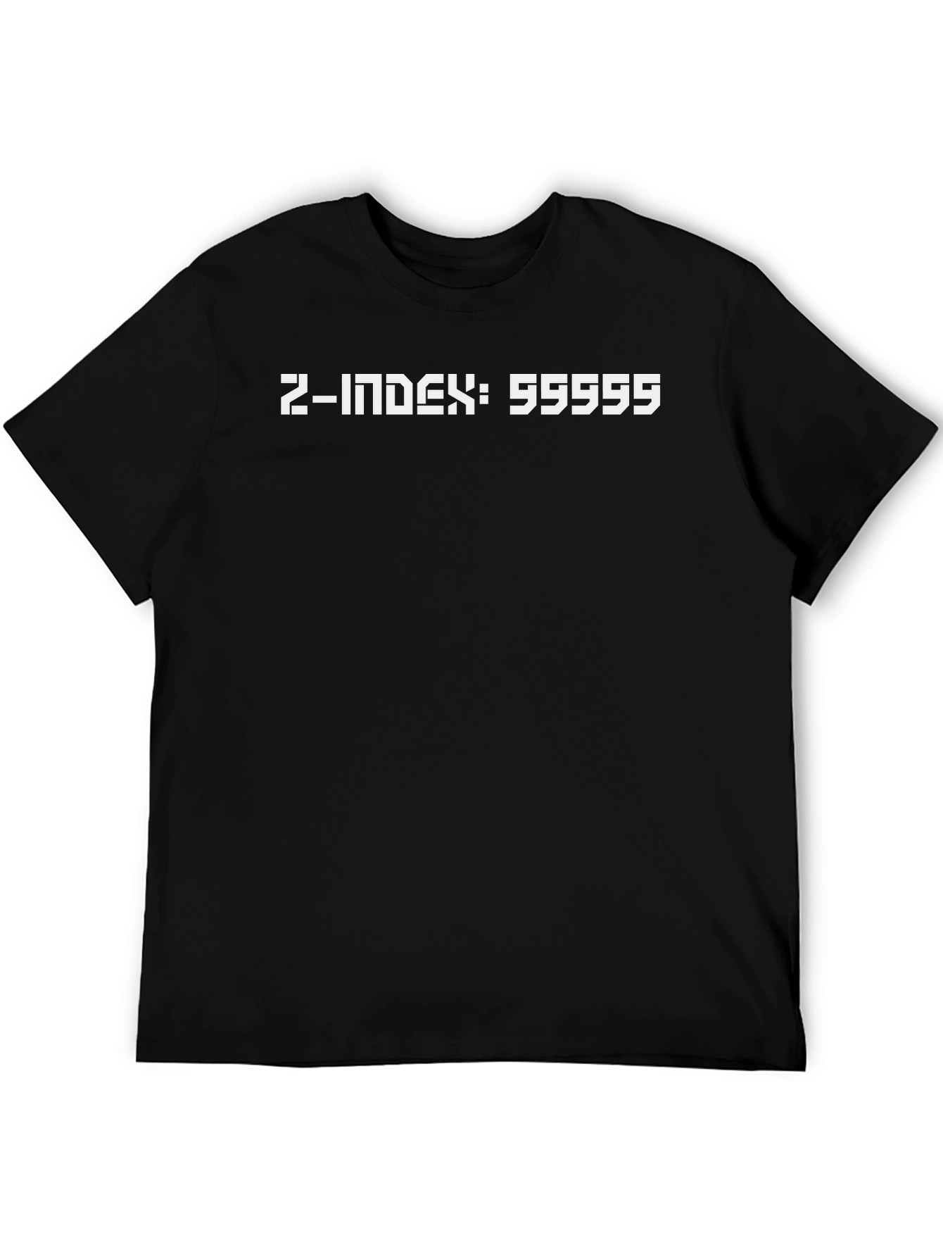 Z-Index 55555 Black T-Shirt