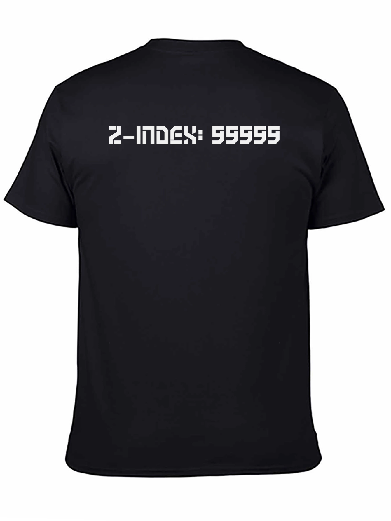 Z-Index 55555 Black T-Shirt