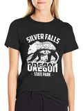 Silver Falls Oregon State Park Bear Graphic Tee