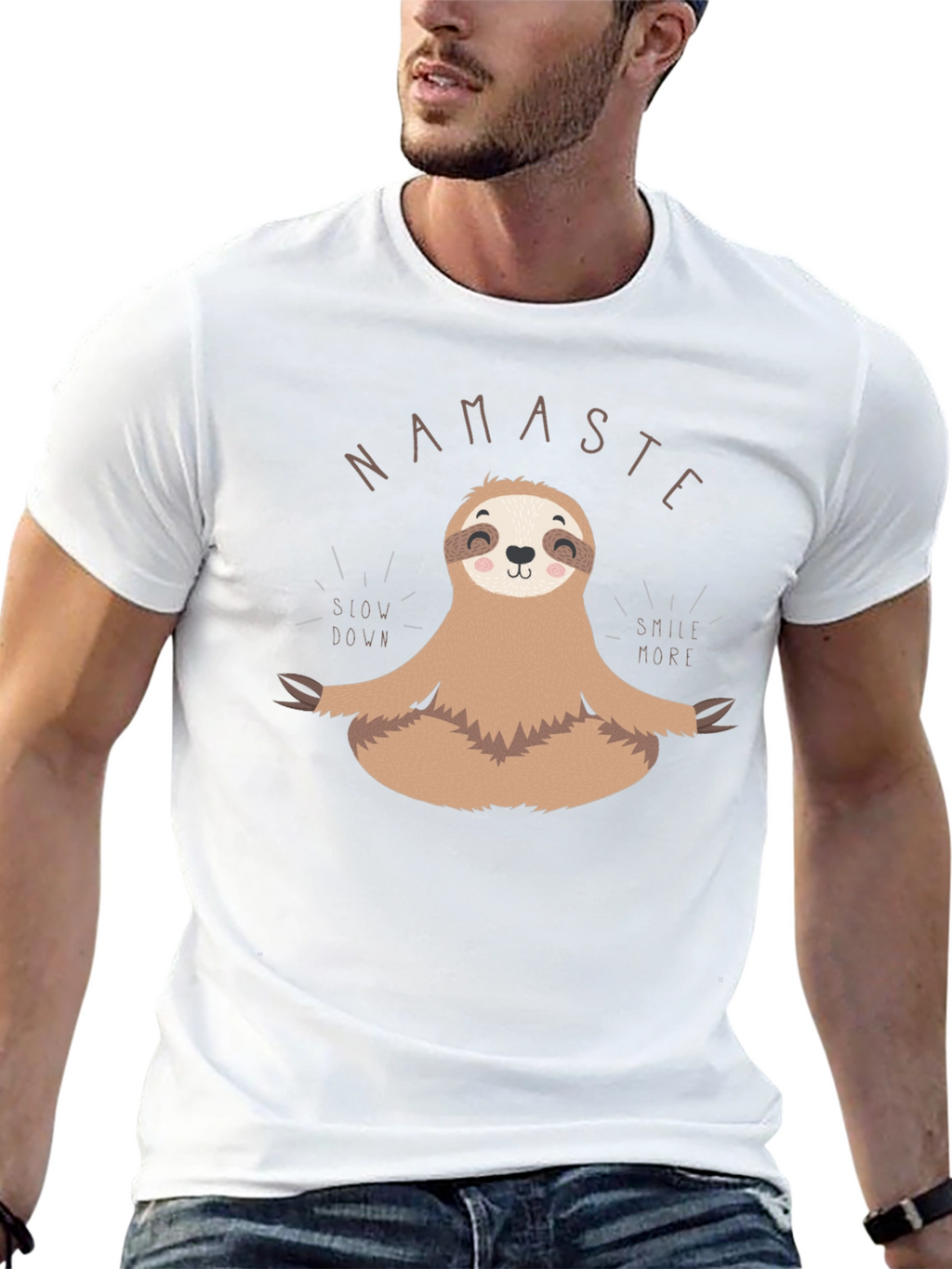 Namaste Sloth Meditation T-Shirt