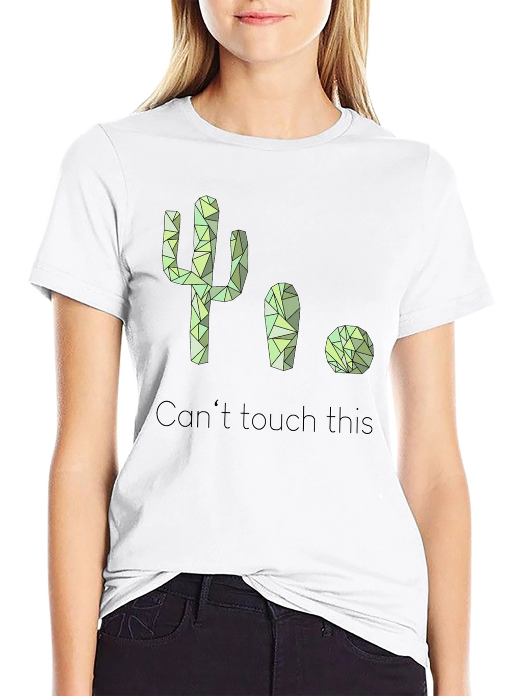 Cactus Geometric Design T-Shirt