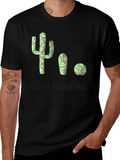 Cactus Geometric Design T-Shirt