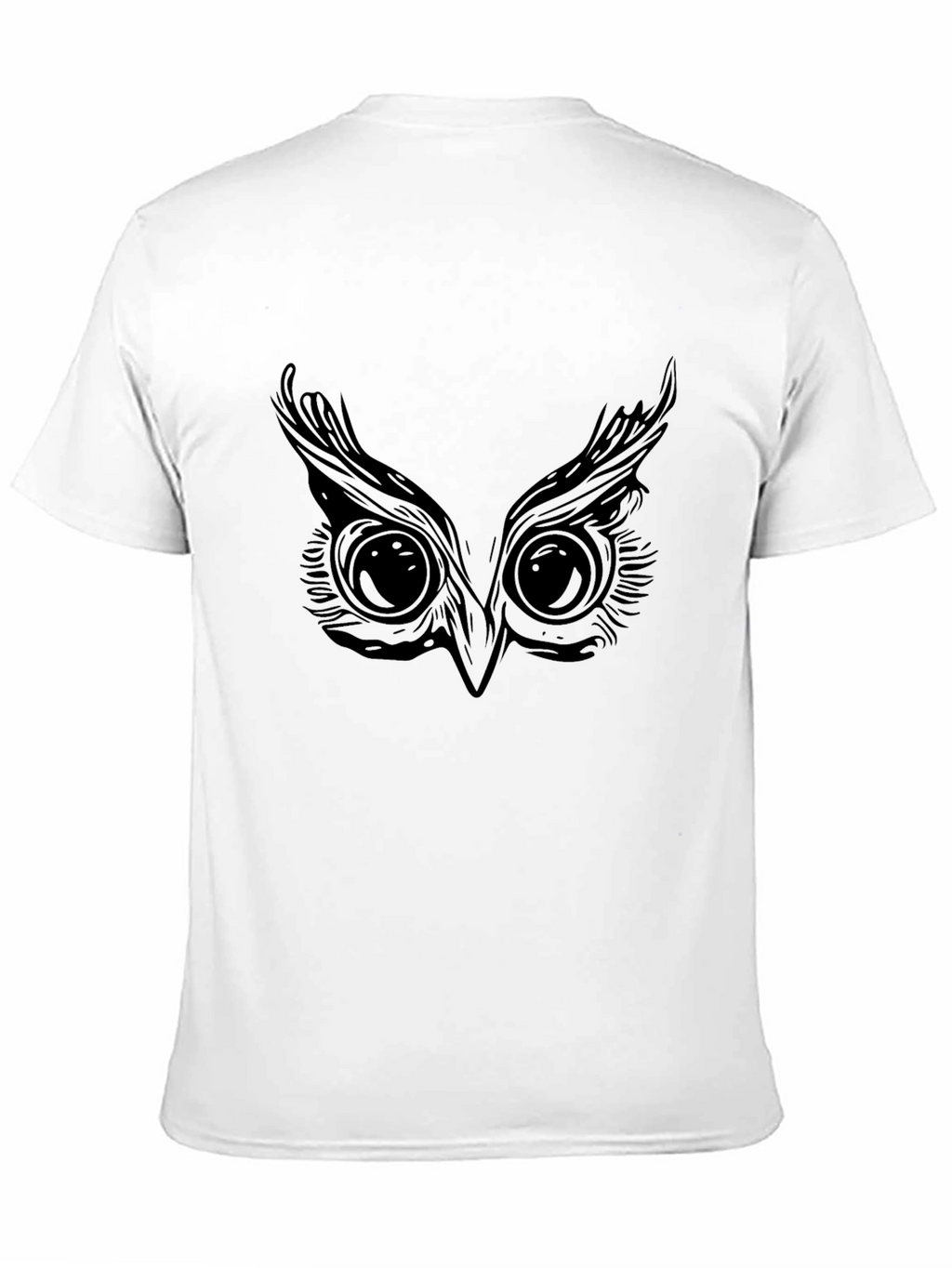 Owl Eyes Graphic Black T-Shirt