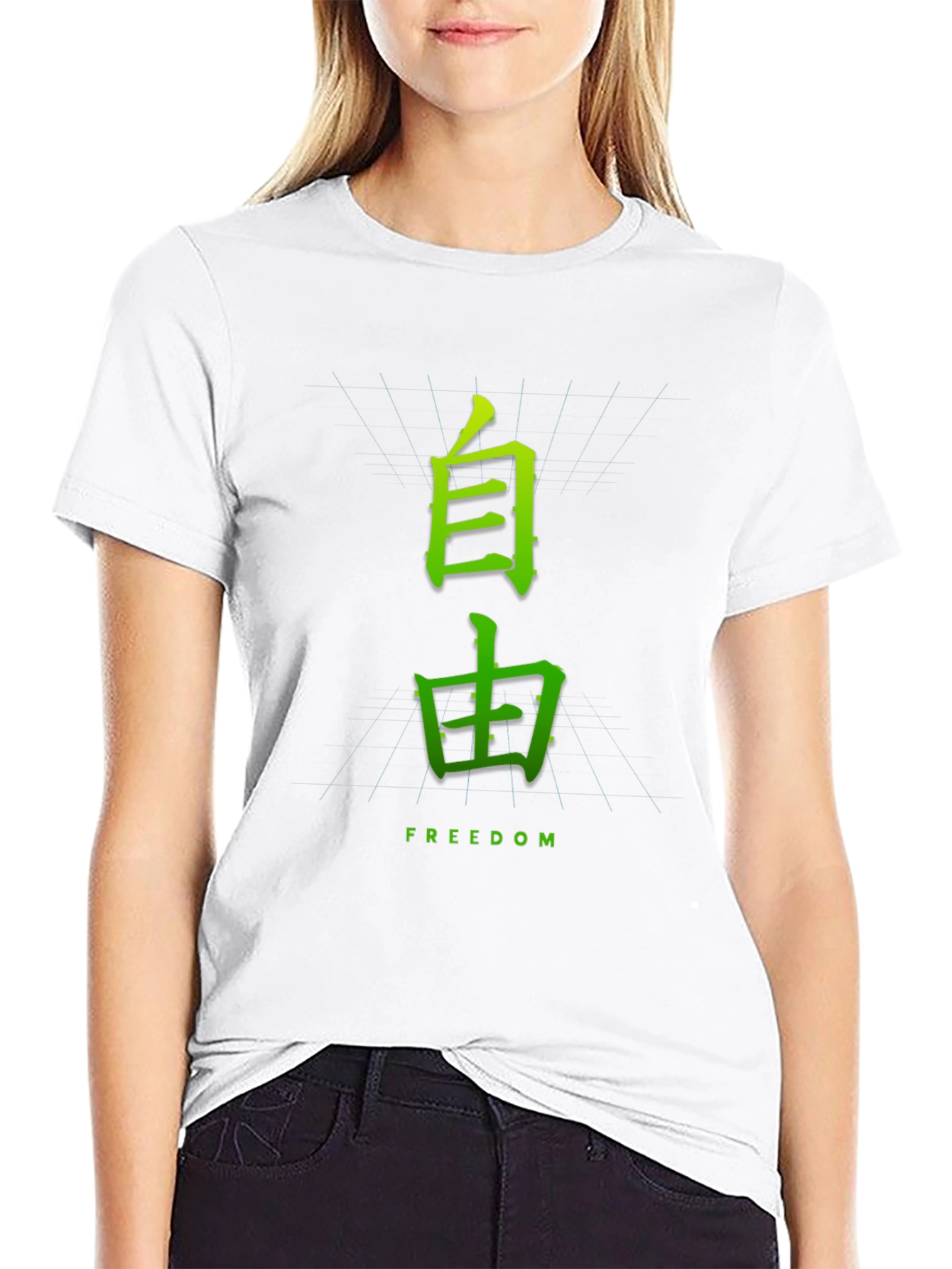 Japanese Freedom Graphic Tee - Black