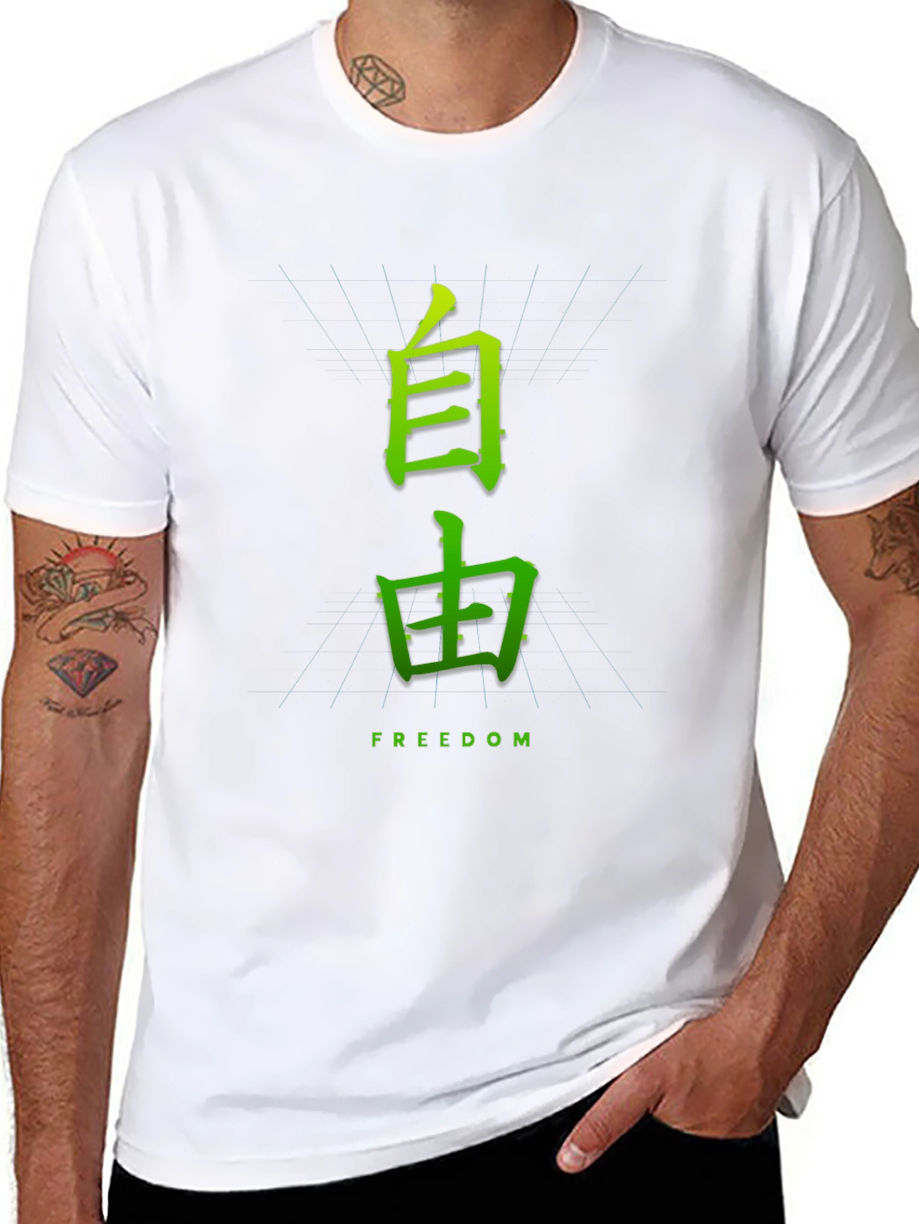 Japanese Freedom Graphic Tee - Black
