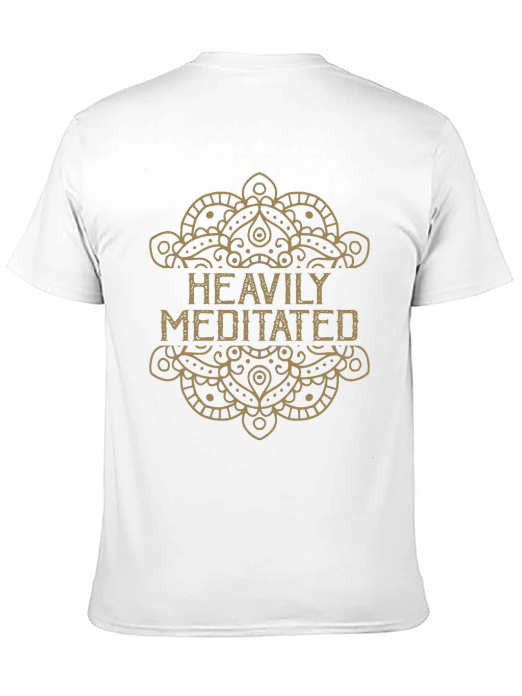 Heavily Meditated Graphic Tee - Black Cotton T-Shirt
