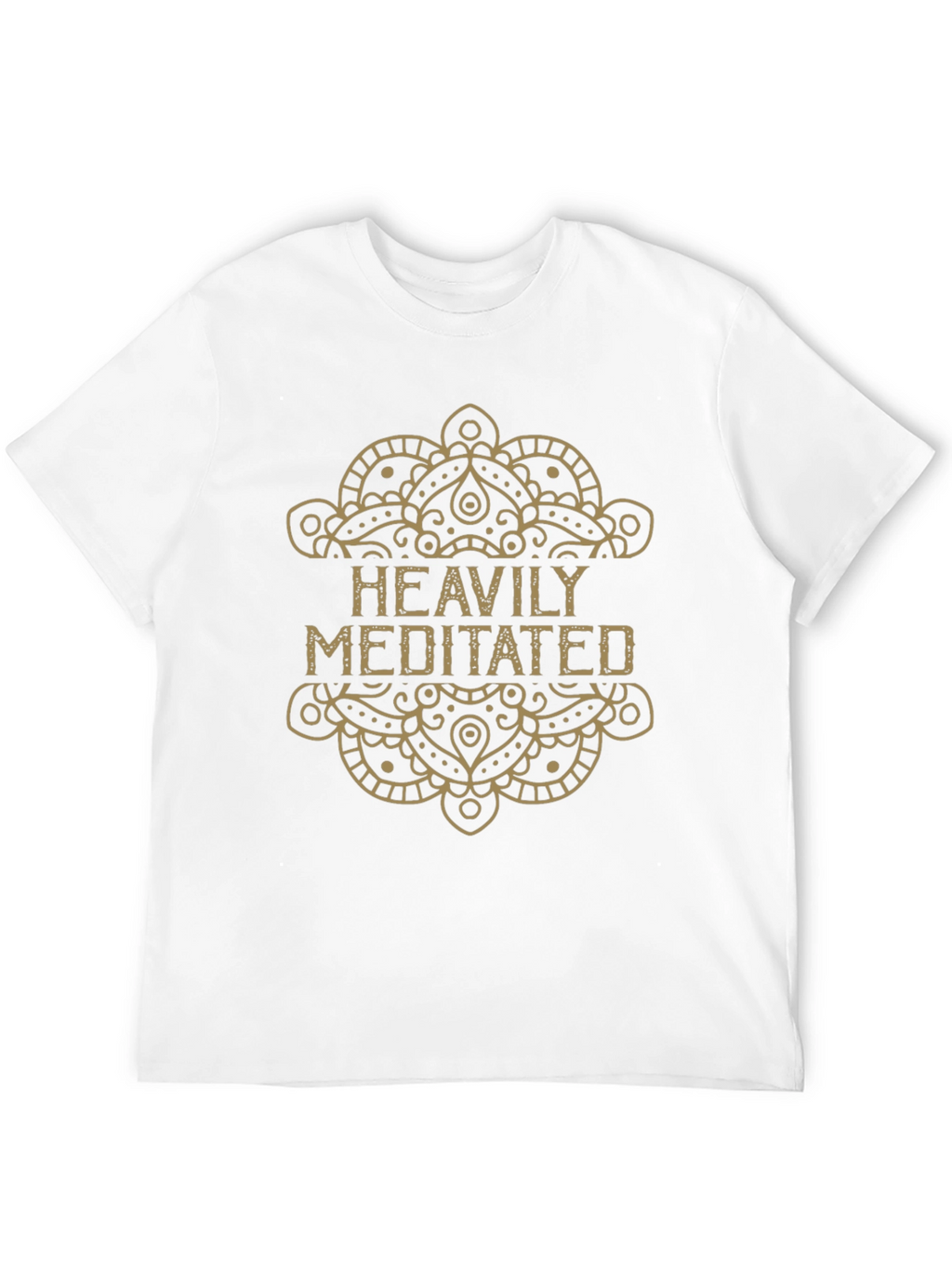 Heavily Meditated Graphic Tee - Black Cotton T-Shirt