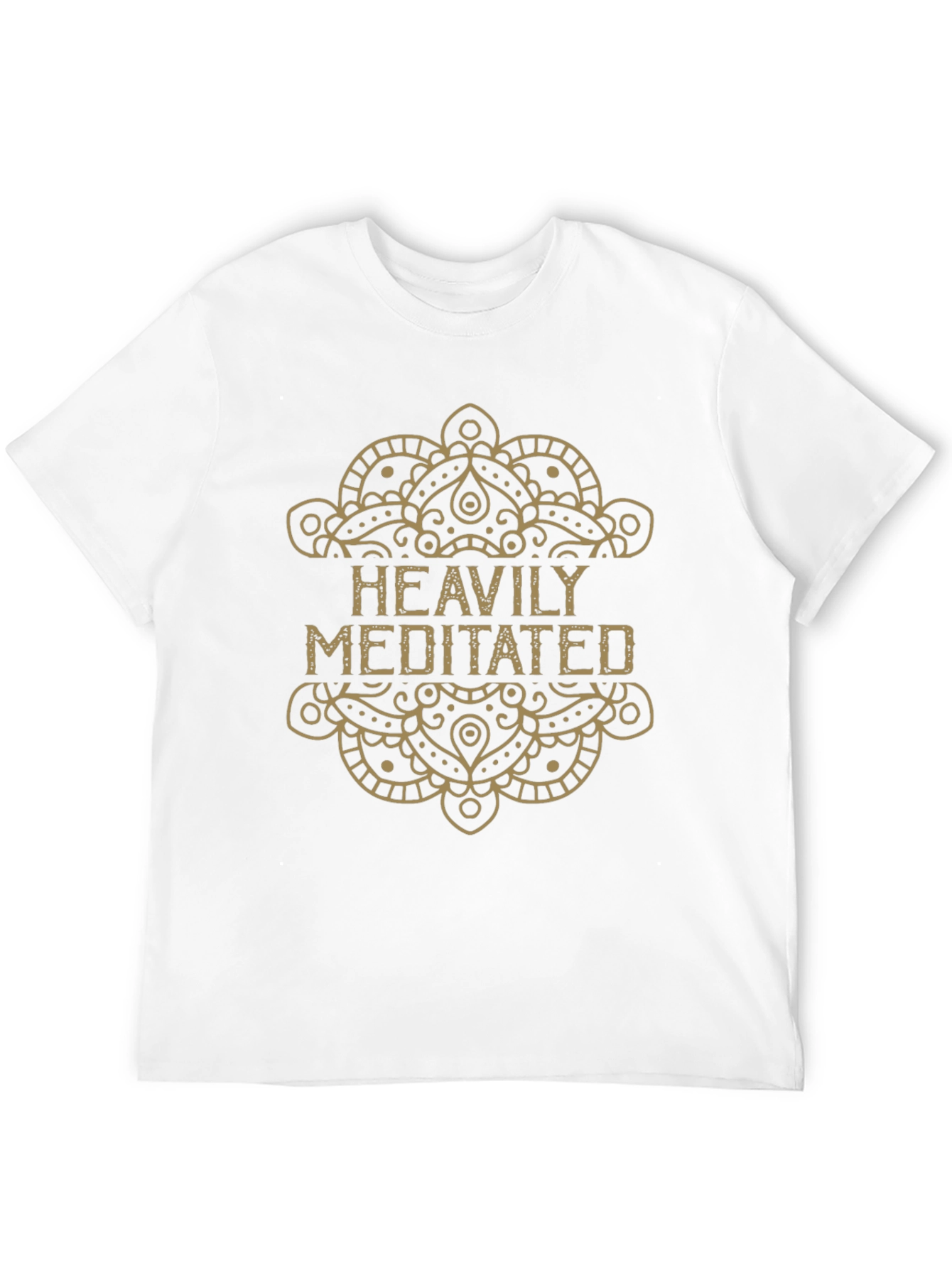 Heavily Meditated Graphic Tee - Black Cotton T-Shirt