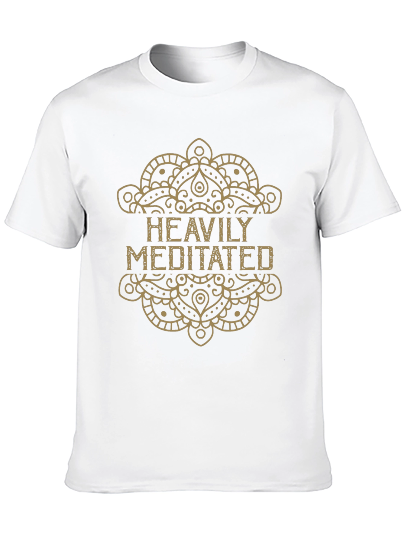 Heavily Meditated Graphic Tee - Black Cotton T-Shirt