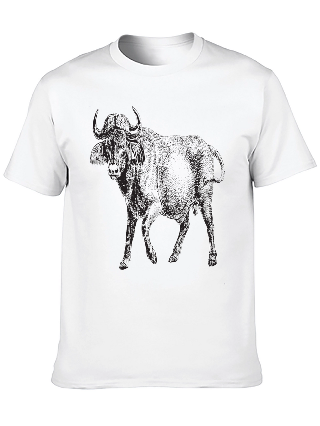 Black Wildebeest Graphic T-Shirt