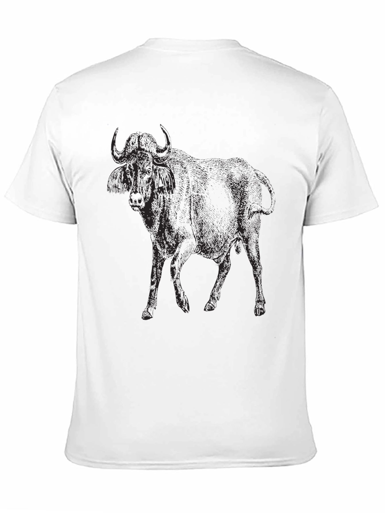 Black Wildebeest Graphic T-Shirt