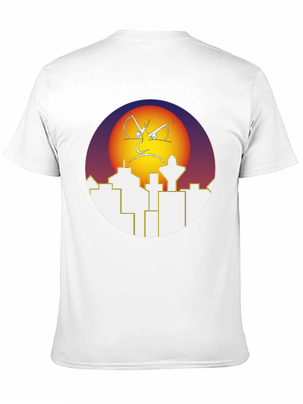 Angry Sun Over City T-Shirt