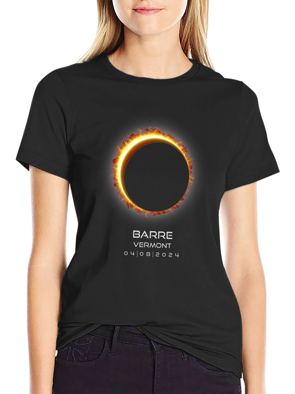 Total Solar Eclipse Barre Vermont April 8 2024 T-Shirt
