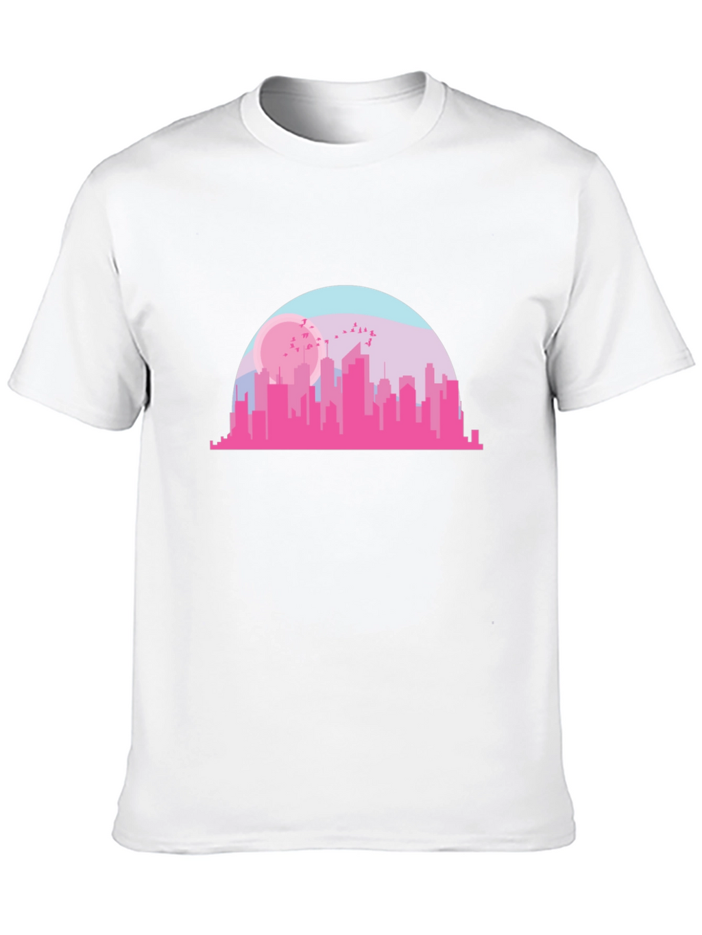 Cityscape Graphic Tee - Modern Urban Design T-Shirt