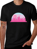 Cityscape Graphic Tee - Modern Urban Design T-Shirt