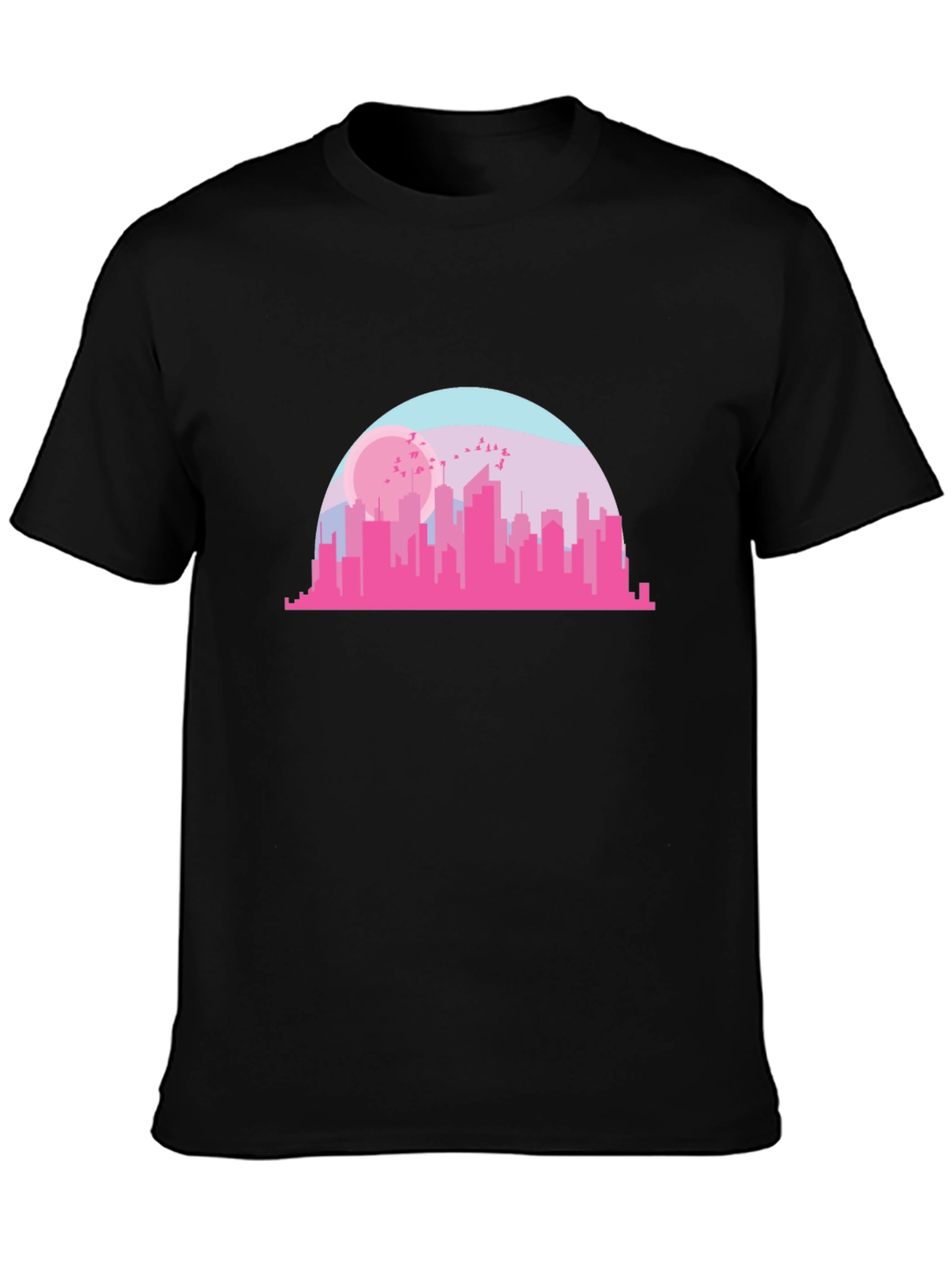 Cityscape Graphic Tee - Modern Urban Design T-Shirt