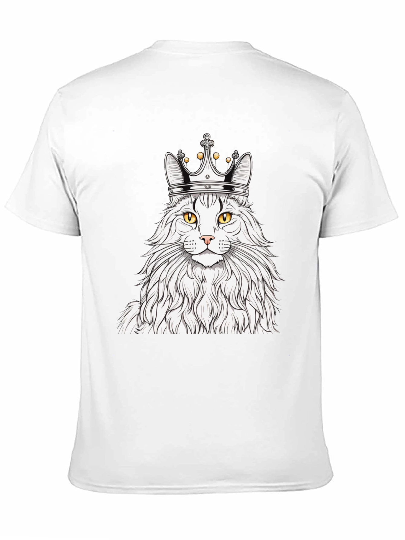 King Cat Graphic Tee - Unisex Black T-Shirt