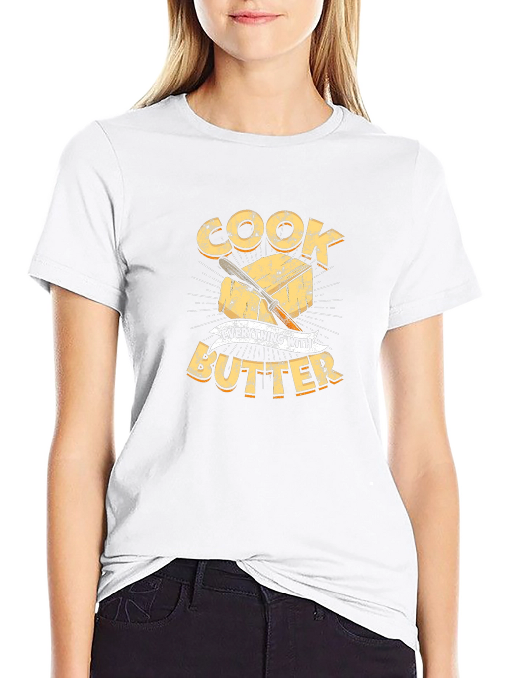 Cook Everything With Butter T-Shirt Chef Shirt