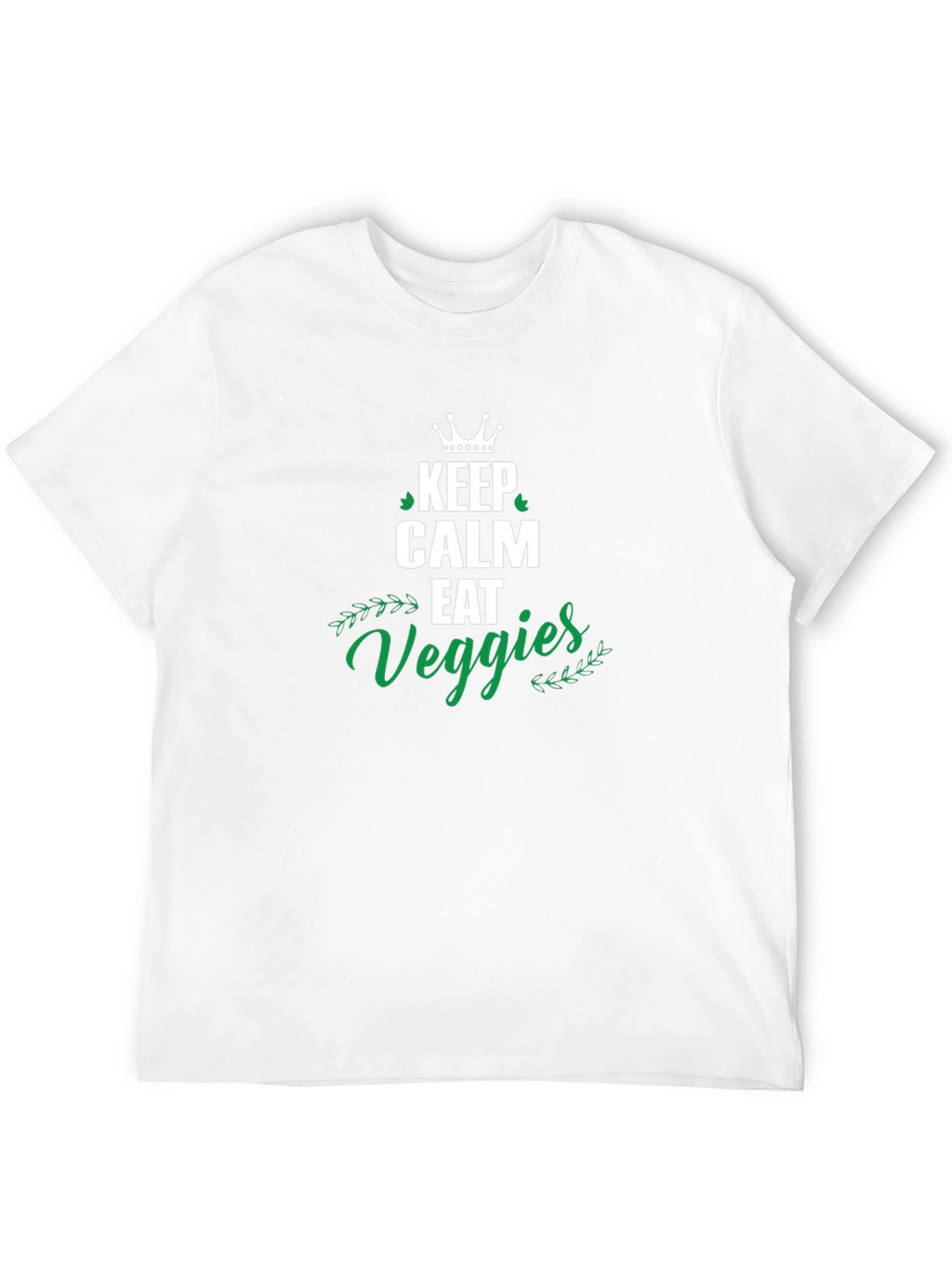 Keep Calm Eat Veggies T-Shirt - Unisex Black Tee