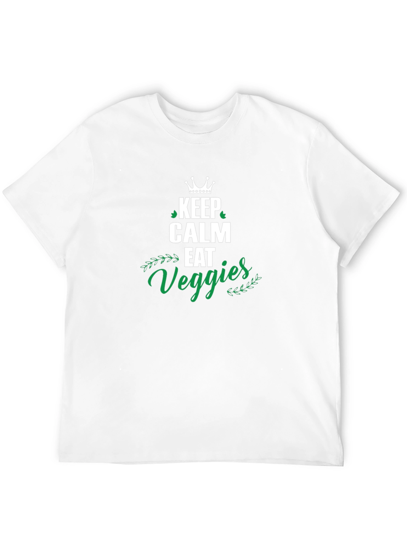 Keep Calm Eat Veggies T-Shirt - Unisex Black Tee