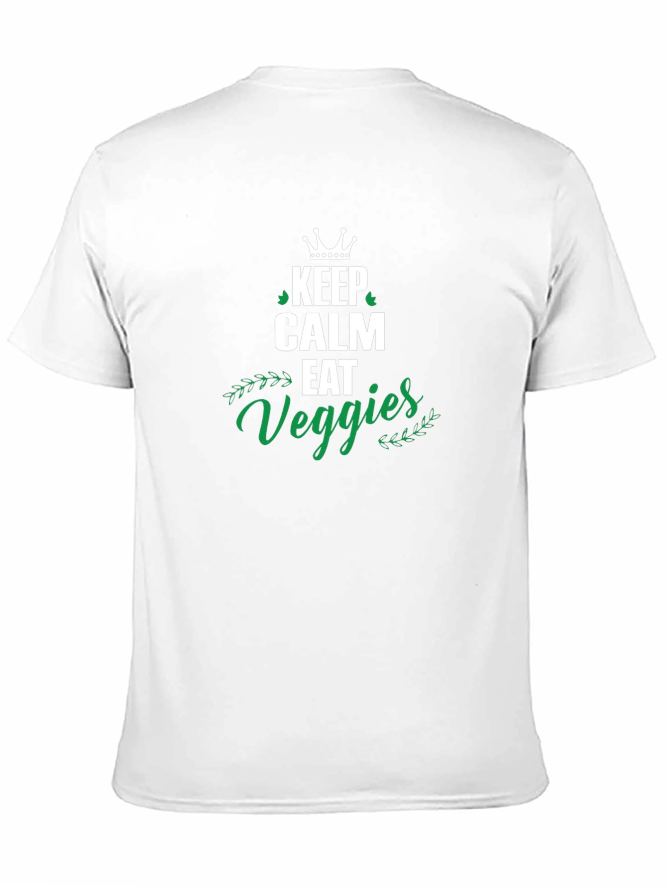 Keep Calm Eat Veggies T-Shirt - Unisex Black Tee
