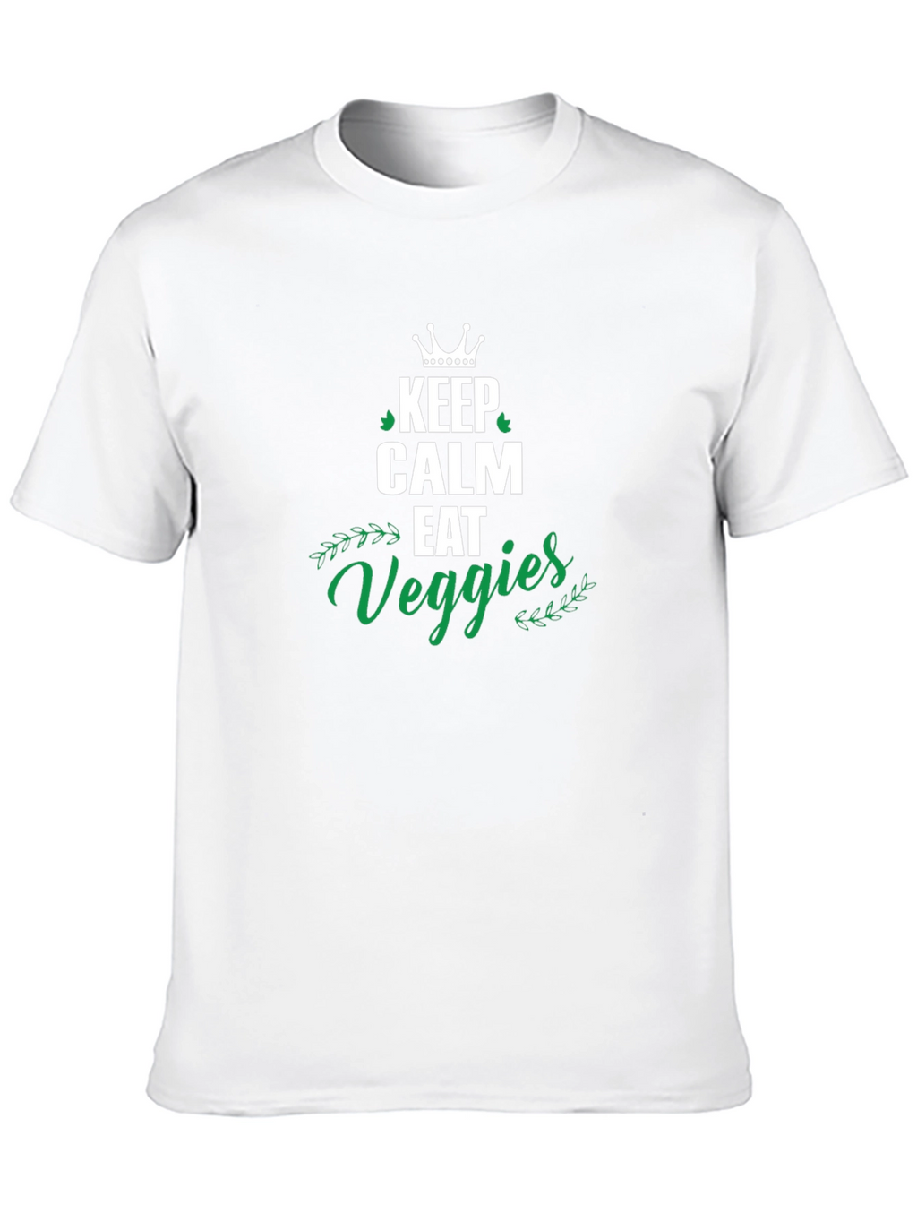 Keep Calm Eat Veggies T-Shirt - Unisex Black Tee
