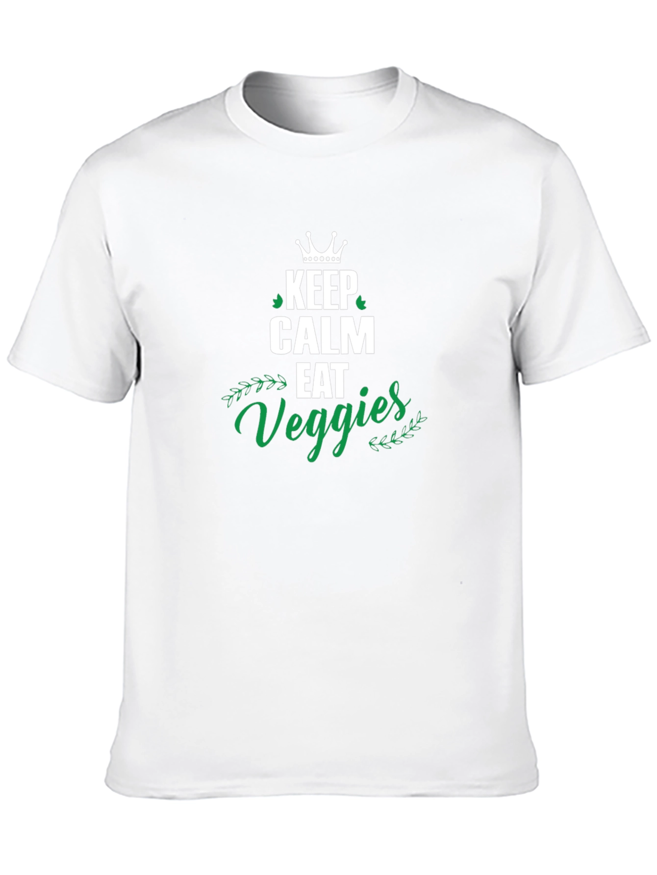 Keep Calm Eat Veggies T-Shirt - Unisex Black Tee
