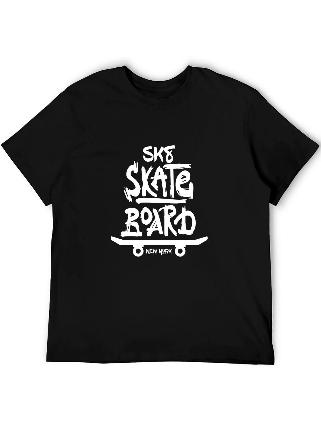 Skate Board Black T-Shirt: New York Edition