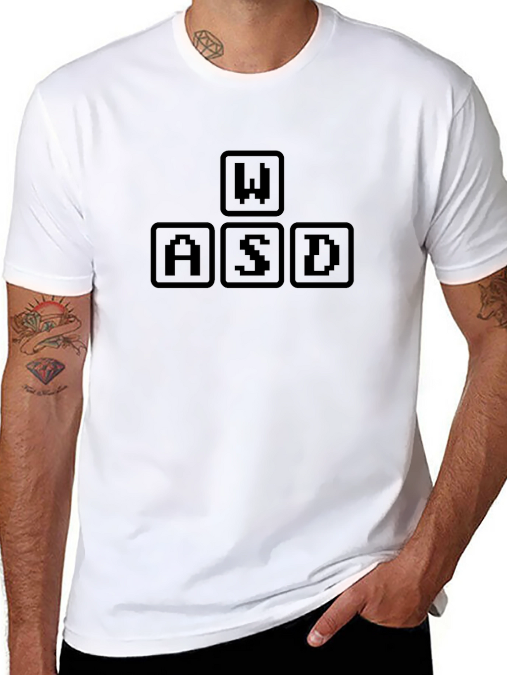 WASD Gaming Keyboard T-Shirt - Black