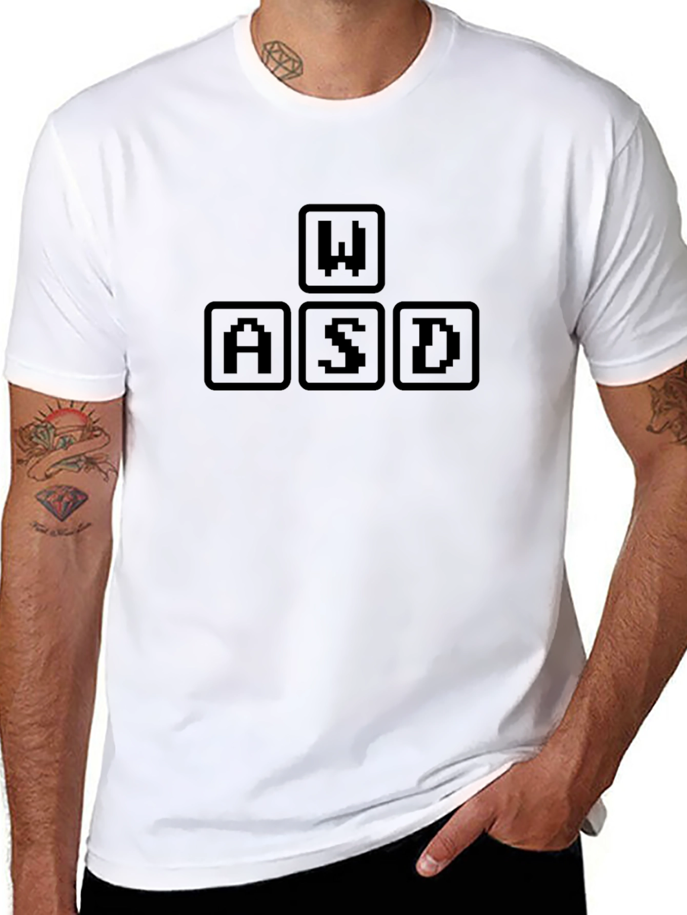 WASD Gaming Keyboard T-Shirt - Black