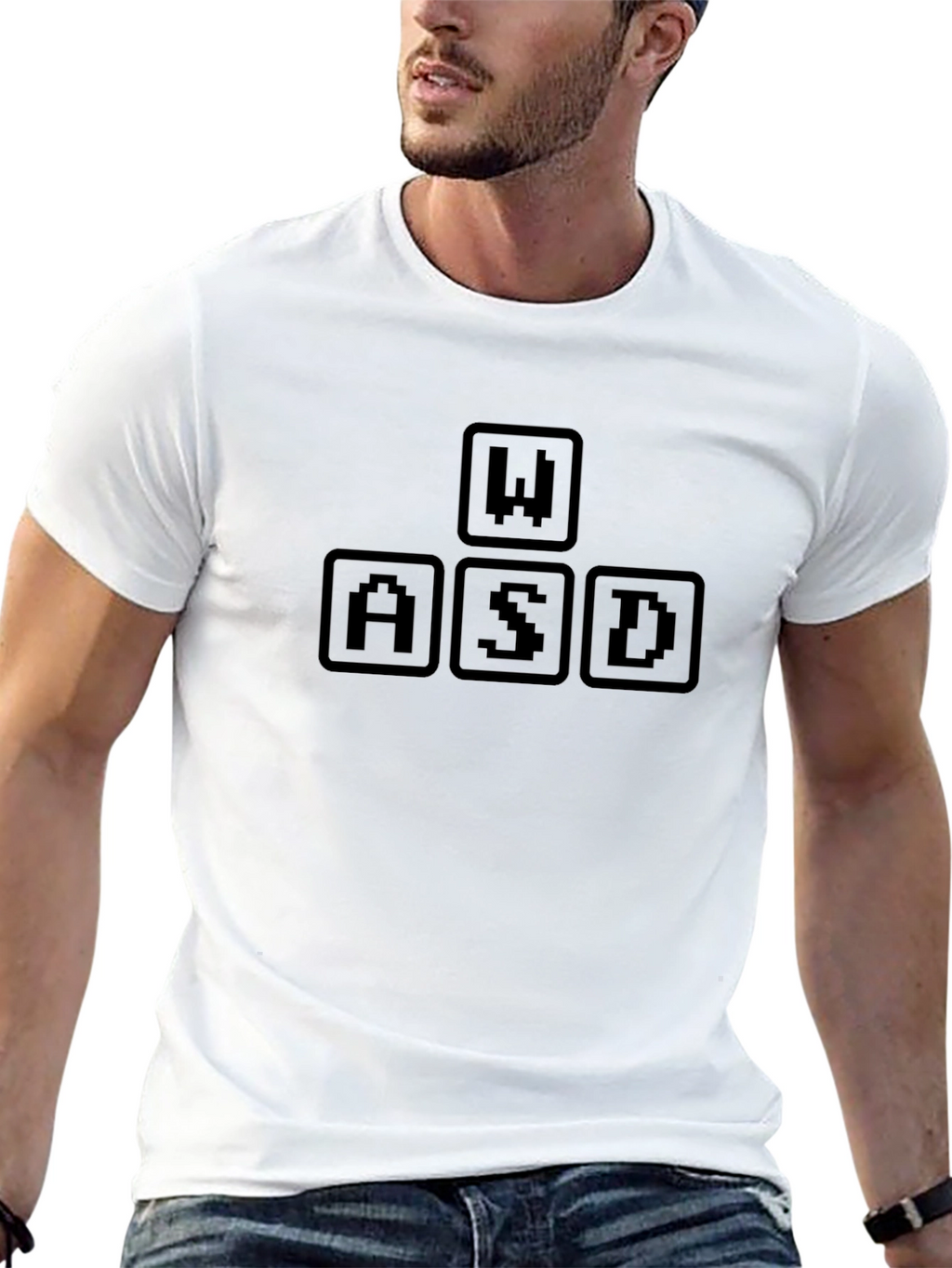 WASD Gaming Keyboard T-Shirt - Black
