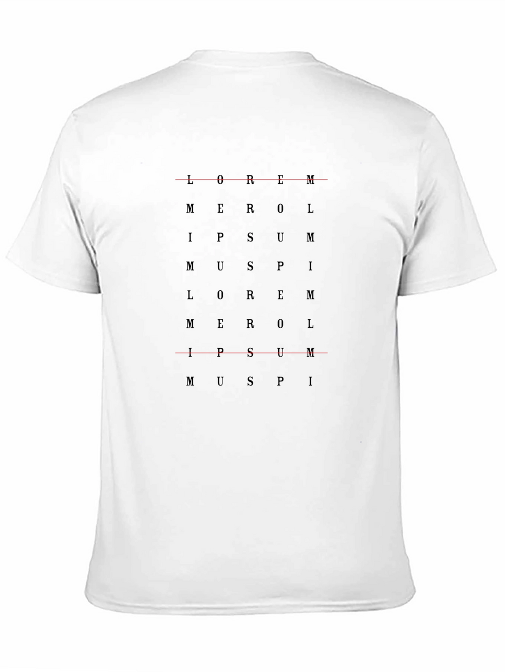 Lorem Ipsum T-Shirt Graphic Tee Black