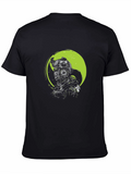 Tactical Skull Graphic T-Shirt - Black