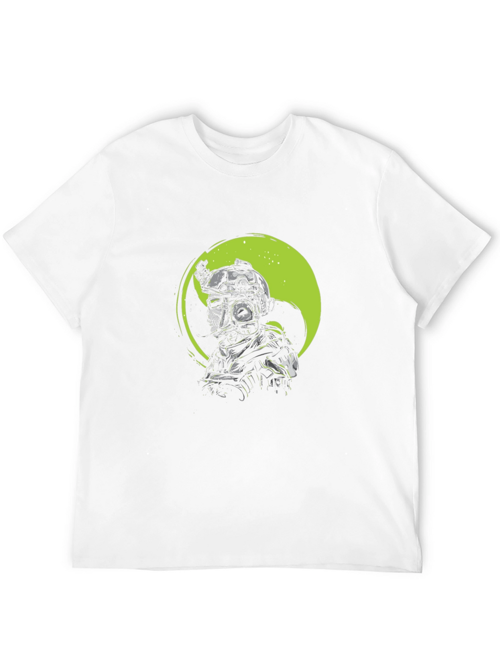 Tactical Skull Graphic T-Shirt - Black