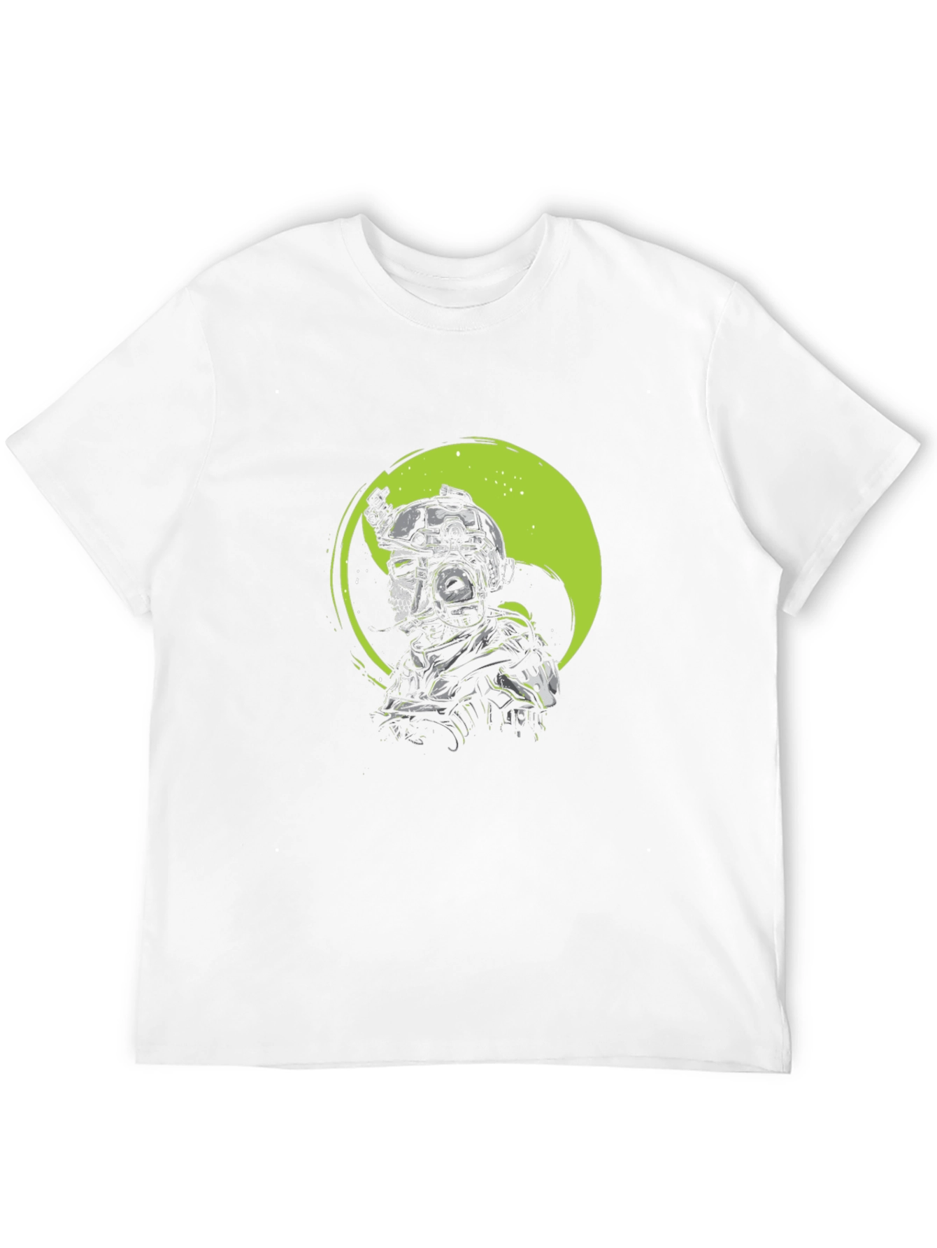 Tactical Skull Graphic T-Shirt - Black