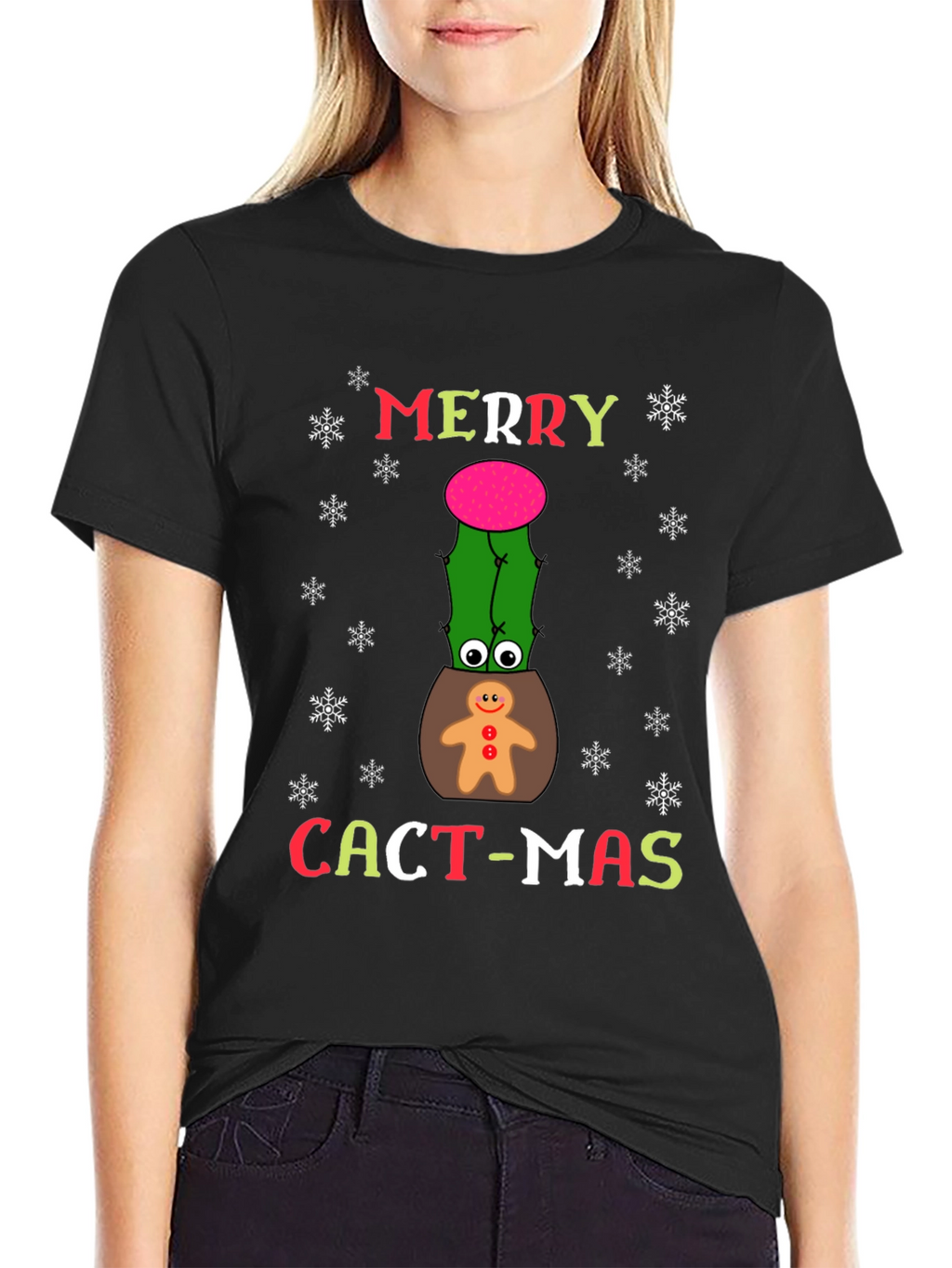Merry Cact-mas Graphic T-Shirt