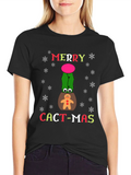 Merry Cact-mas Graphic T-Shirt