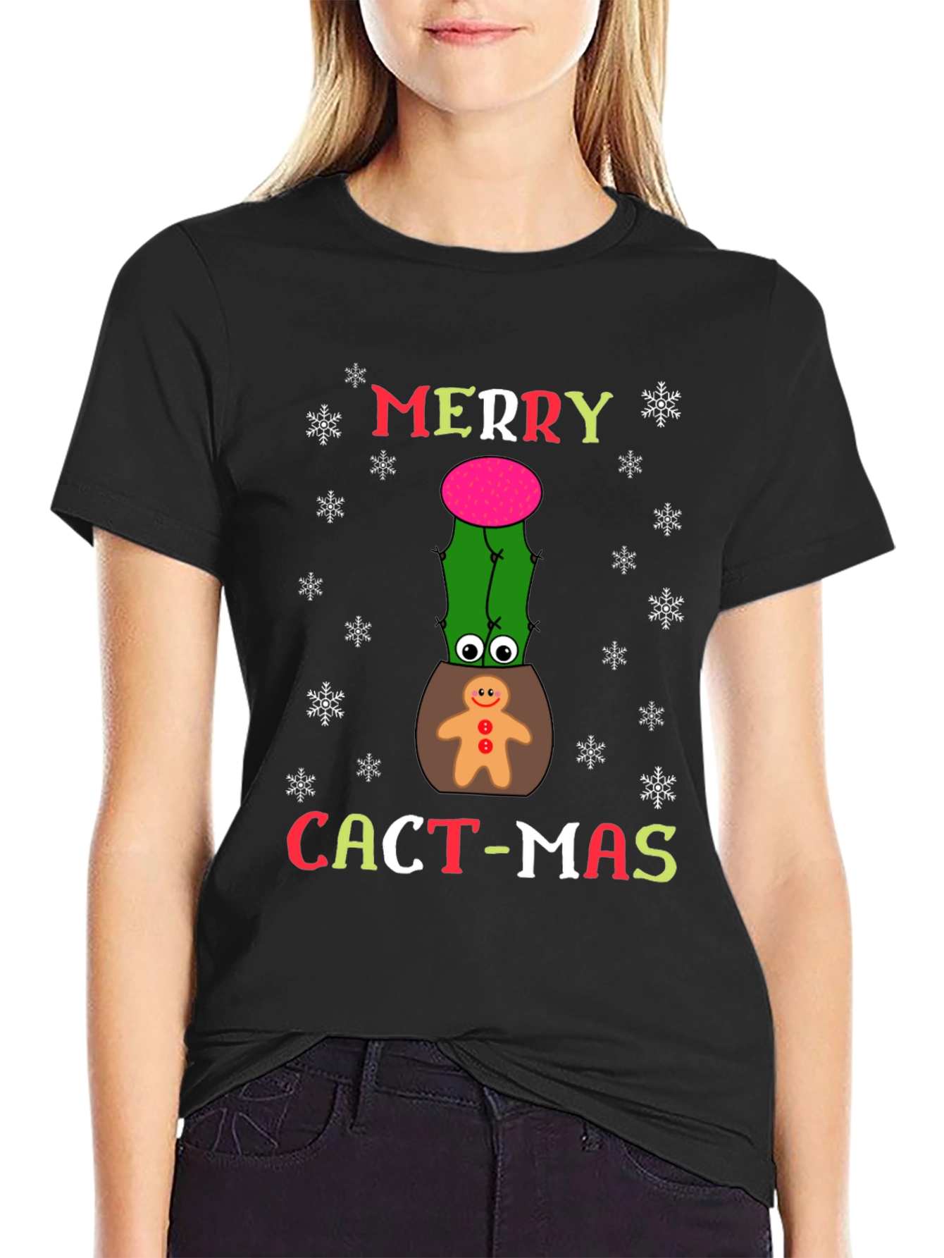 Merry Cact-mas Graphic T-Shirt