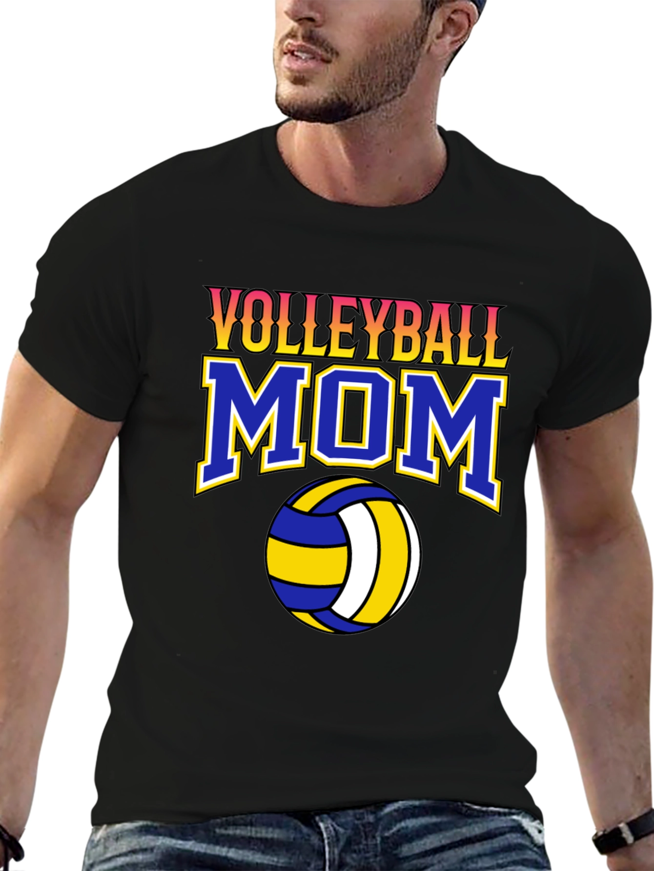 Volleyball Mom Graphic T-Shirt