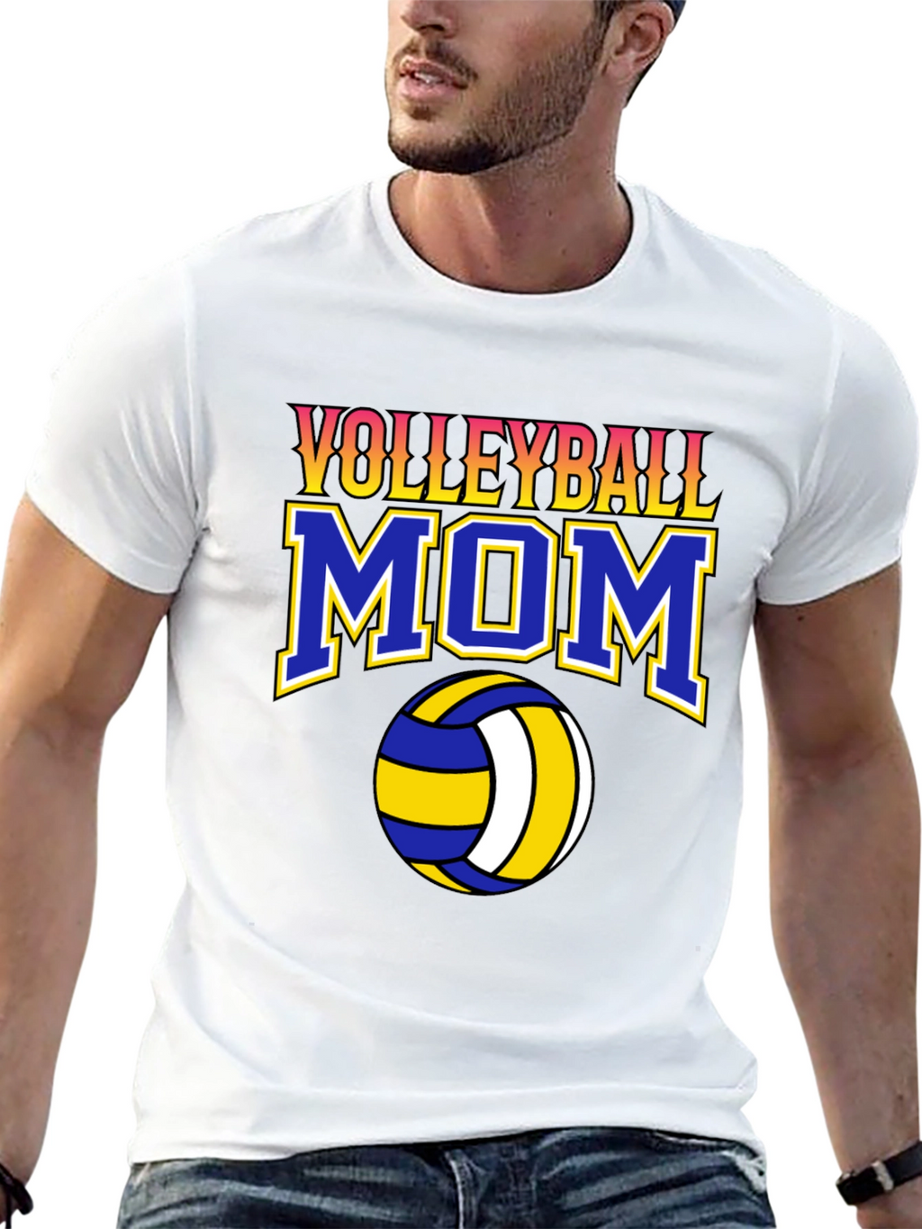Volleyball Mom Graphic T-Shirt